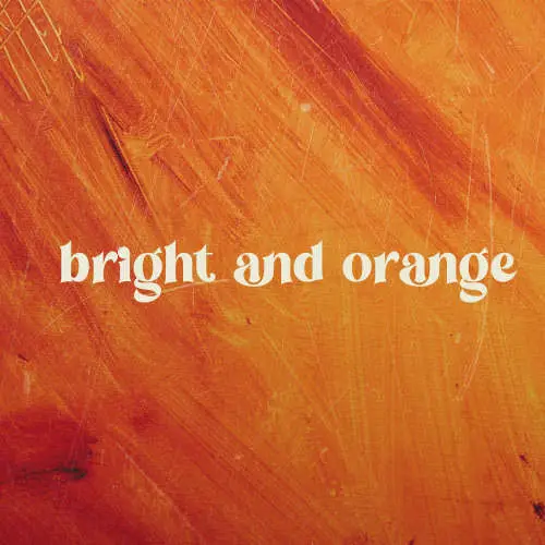 Bright and Orange image