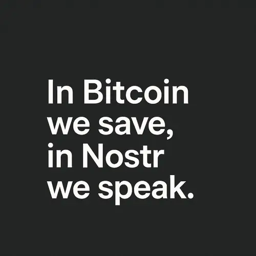 In Bitcoin We Save, In Nostr We Speak image
