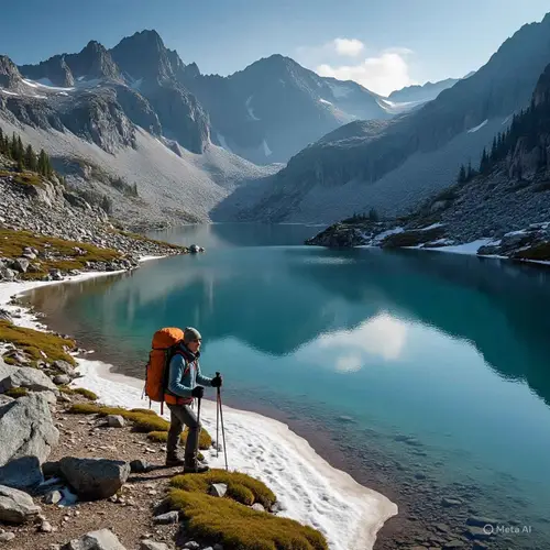 Hiking At Mohawk Lakes, CO image