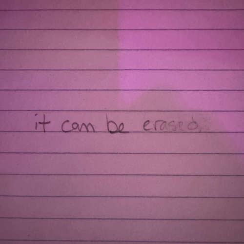 it can be erased image