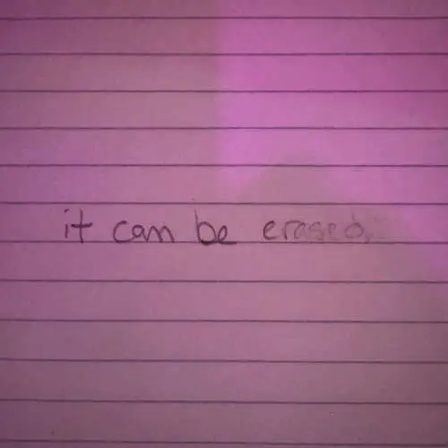 it can be erased image