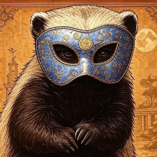 Honey Badger to the moon image