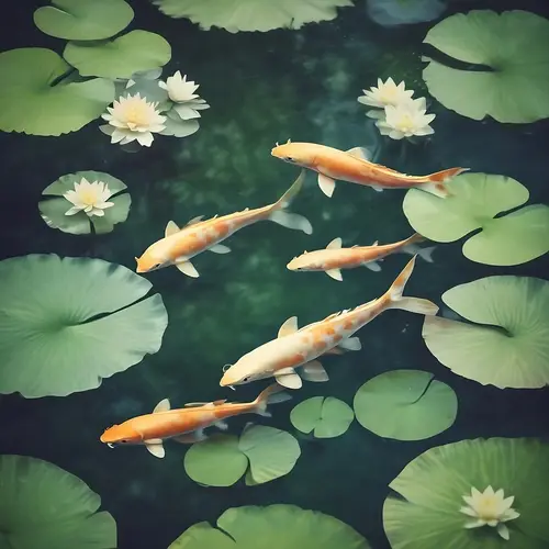 Koi's Pond 🎏💦 Relaxing Piano Music image
