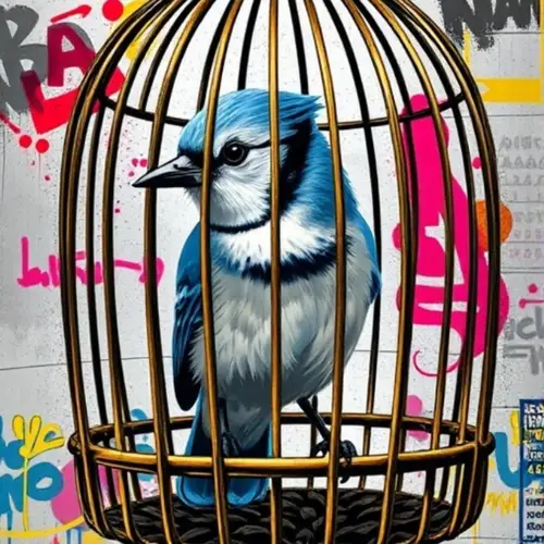 LITTLE CAGED BIRD image